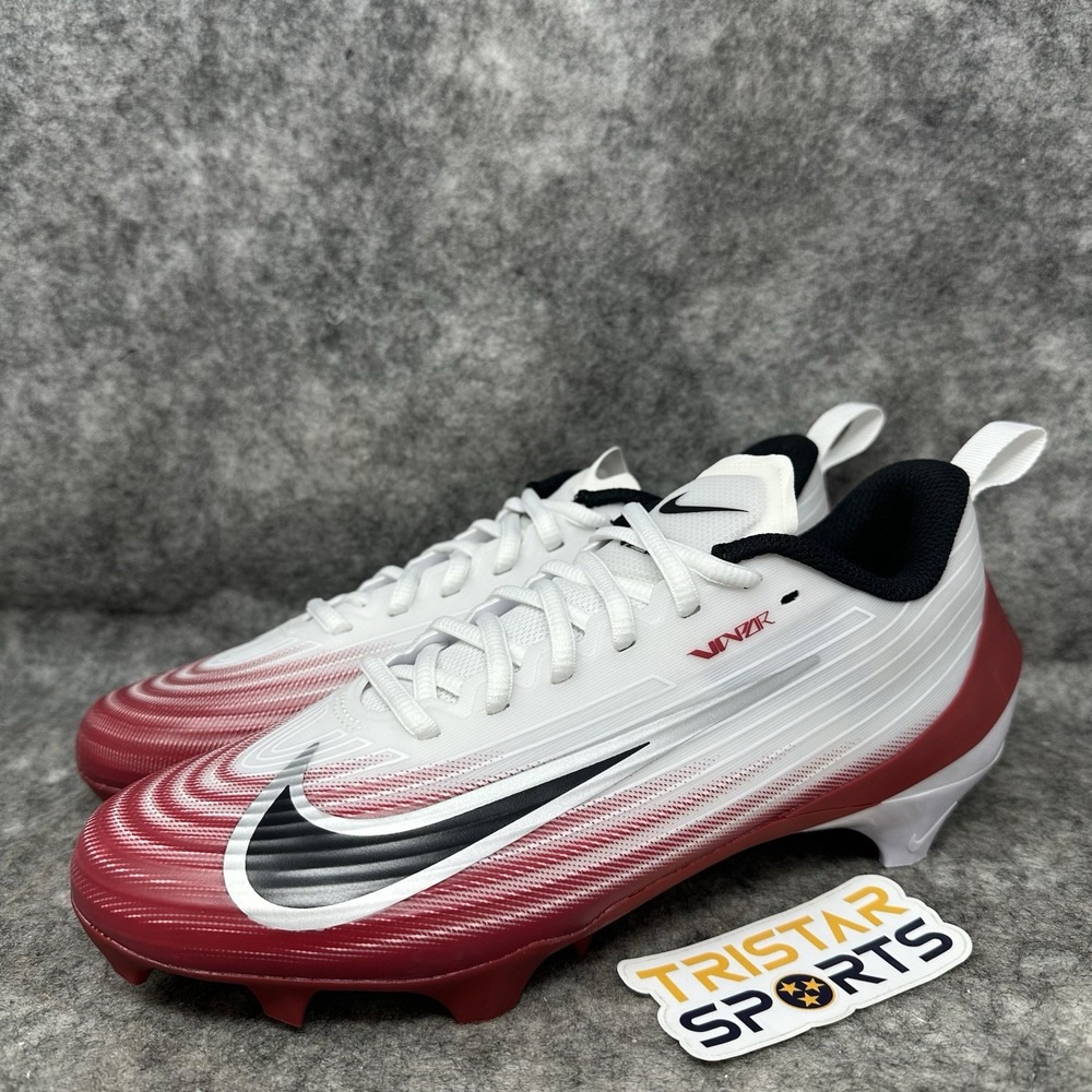 Nike Vapor Speed 3 Football Cleats Mens Size 9 White Team Crimson HM8849-102